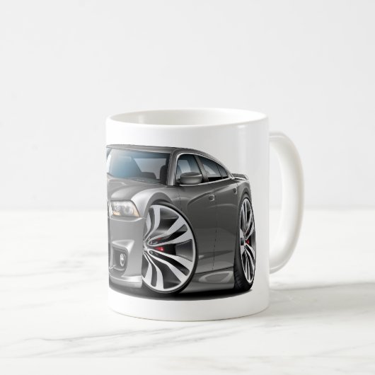Grau-Auto des Dodge-Ladegerät-SRT8 Kaffeetasse (VorderseiteRechts)