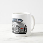 Grau-Auto Fiats 500 Abarth Kaffeetasse (VorderseiteRechts)
