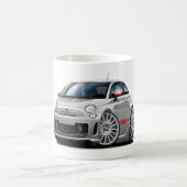 Grau-Auto Fiats 500 Abarth Kaffeetasse (Mittel)