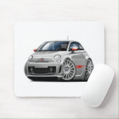 Grau-Auto Fiats 500 Abarth Mousepad (Mit Mouse)