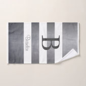 Grau Badhandtuch Set (Handtuch)