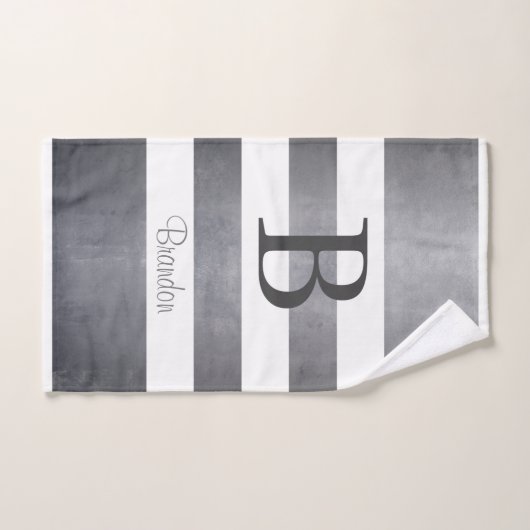 Grau Badhandtuch Set (Handtuch)