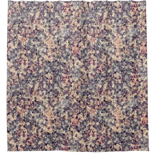 grau, beige geometrisch   duschvorhang (Vorderseite)