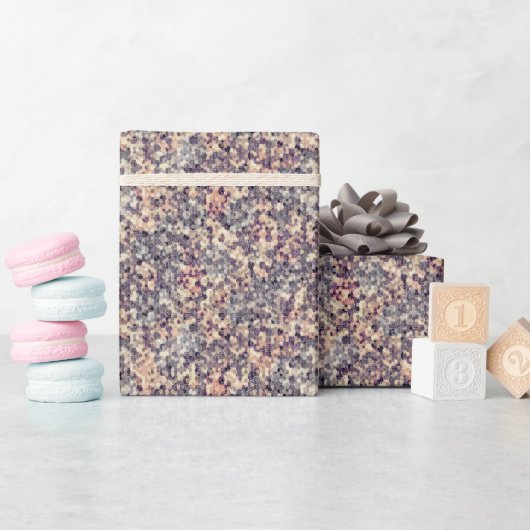 grau, beige geometrisch geschenkpapier (Babyparty)