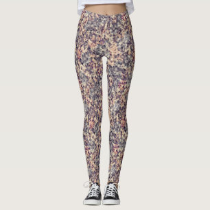 grau, beige geometrisch leggings