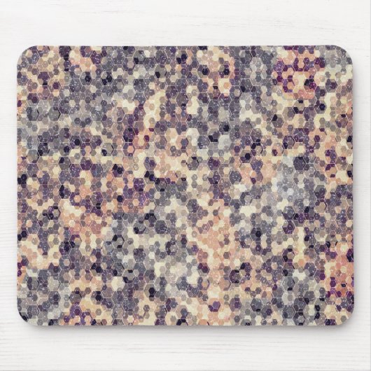 grau, beige geometrisch mousepad (Vorne)