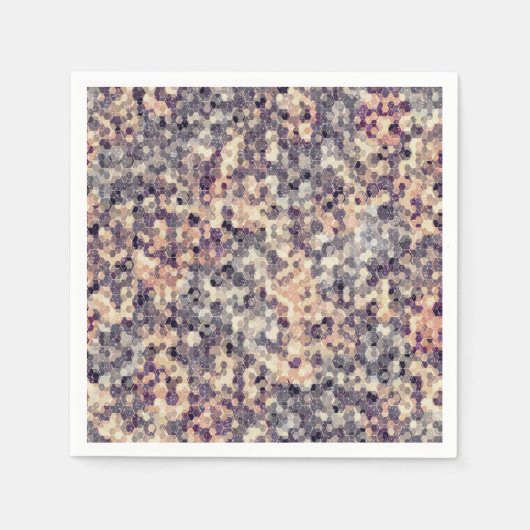 grau, beige geometrisch serviette (Vorderseite)