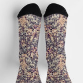 grau, beige geometrisch socken (Oben)