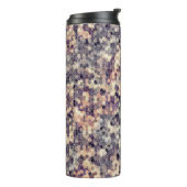 grau, beige geometrisch thermosbecher (Nach links gedreht)