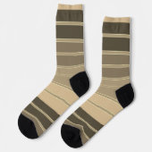 grau-beige horizontale Struktur mit Streifen Socken (Linkes Detail)