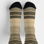 grau-beige horizontale Struktur mit Streifen Socken (Oben)
