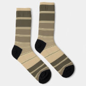 grau-beige horizontale Struktur mit Streifen Socken (Rechts)