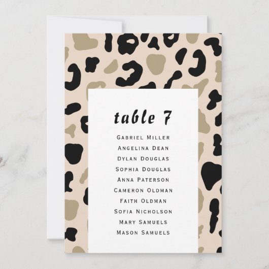 Grau-beige Muster. Moderne Gästekarten. Einladung (Vorderseite)