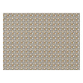 Grau-beiges Muster arabischer Mandala im orientali Tischdecke (Vorderseite (Horizontal))