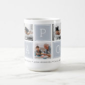 Grau | Benutzerdefinierte Papou 5-Foto-Farbblockko Kaffeetasse (Mittel)
