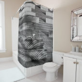 GRAU BICYCLE DUSCHVORHANG (Beispiel)