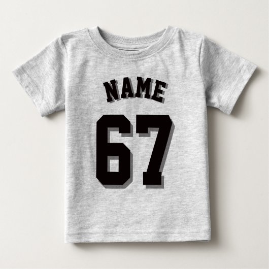 Grau & Black Baby | Sports Jersey Baby T-shirt (Vorderseite)