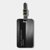 Grau Black Charming Gepäckanhänger (Vorderseite vertikal)