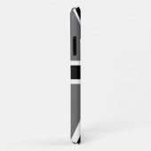 Grau Black und White Union Jack Case-Mate iPhone Hülle (Hinten/Rechts)