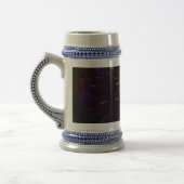 Grau/Blau 18 Unze Stein Bierglas (Links)