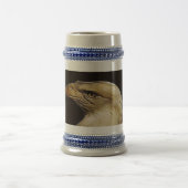 grau/Blau 22 Unzestein Bierglas (Mittel)