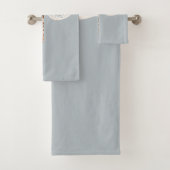 Grau Blau Bronze Weiße Libellen Badhandtuch Set (Insitu)