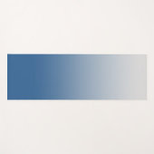 Grau Blau Gradienten Yoga Mat Yogamatte (Vorderseite (Horizontal))