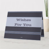 Grau blau mit Streifen Karte (Rückseite)