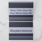 Grau blau mit Streifen Karte (Innenseite)