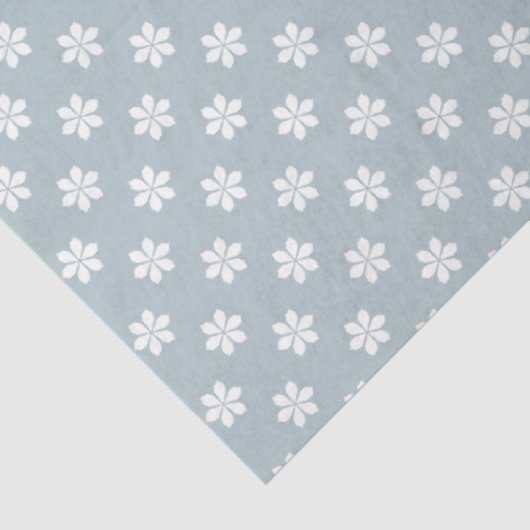 Grau Blau mit Whity Daisy-Whity Seidenpapier (Ausschnitt)