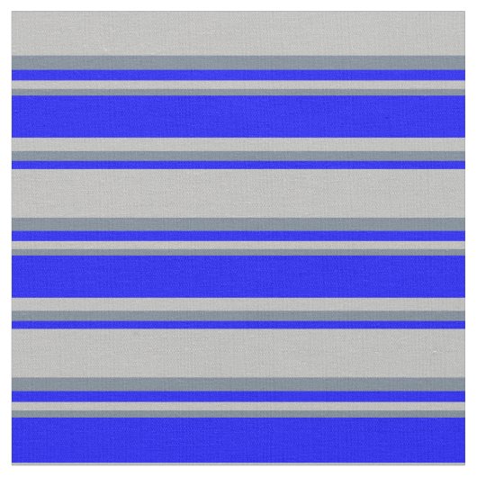 Grau, Blau und Schiefergraue Linien Stoff (Nahaufnahme)