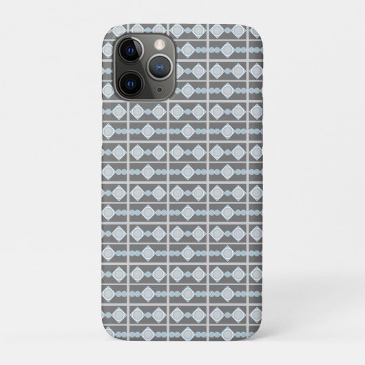 Grau-Blaue geometrische Formen Case-Mate iPhone Hülle (Rückseite)