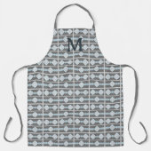 Grau-Blaue geometrische Formen Schürze (Vorderseite)