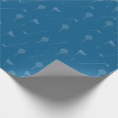 Grau-blaue Golfball-Verpackungspapier  Geschenkpapier (Ecke)