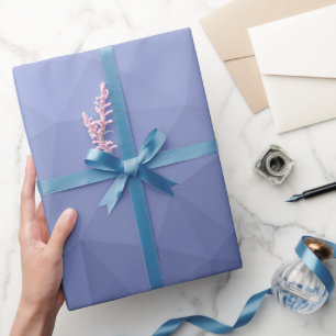 Grau-blauer Farbverlauf geometrisches Netz Muster Geschenkpapier