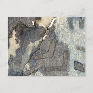 grau-blauer Hintergrund Wasserfarbe 2 Postkarte