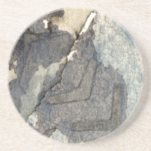 grau-blaues Hintergrund-Aquarell 2 Getränkeuntersetzer