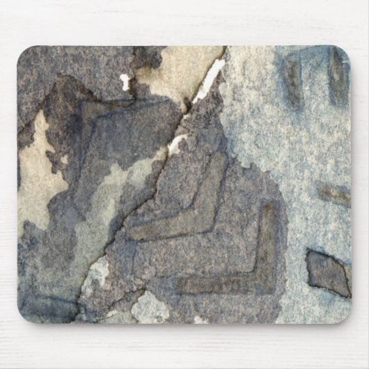 grau-blaues Hintergrund-Aquarell 2 Mousepad (Vorne)