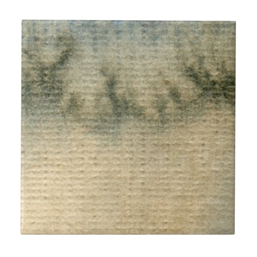 grau-blaues Hintergrund-Aquarell 6 Fliese (Vorderseite)