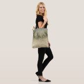 grau-blaues Hintergrund-Aquarell 6 Tasche (Am Model)