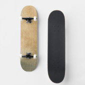 grau-blaues Hintergrund-Aquarell 7 Skateboard (Vorderseite)