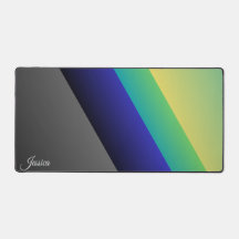 Grau blaugrüne Abstrakte Schreibtischmatte, Bürosc