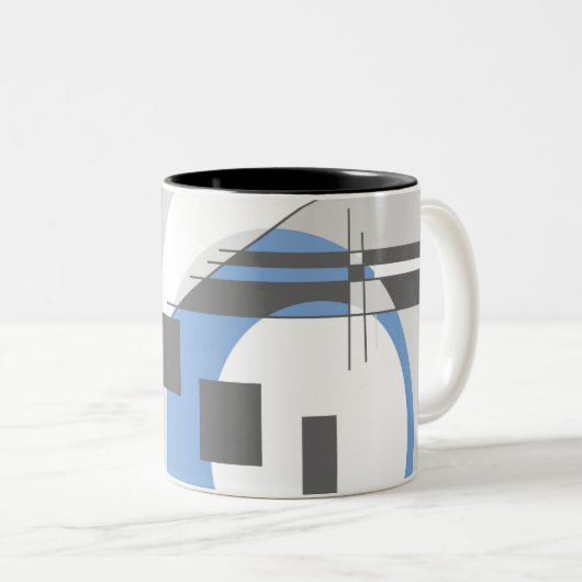 Grau blenden Tasse (VorderseiteRechts)