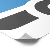 Grau Blue Ambulance Poster (Ecke)