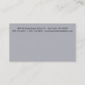 Grau Blue Einfache Grenze 6 Punch Treuekarte (Rückseite)