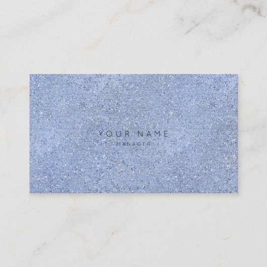 Grau Blue Silver Crystal Cement Vip Ernennung Terminkarte (Vorderseite)