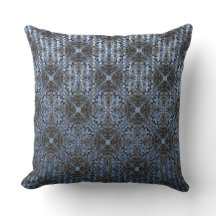 Grau Blue Striping Hollywood Regency Pattern