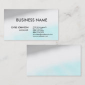 Grau Blue White Creative Chic Moderne Visitenkarte (Vorne/Hinten)