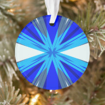 Grau Blue White Winter Weihnachts-Star Snowflake