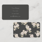Grau, Blumen-Geschäft - nennende Karte (Vorne/Hinten)